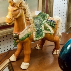 Large colorful Chinese horse