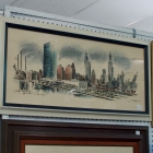 John Haymson hand colored print