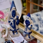 Salt glazed pottery Santas