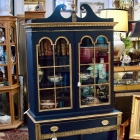 Vintage china / library cabinet in “Midnight Navy”