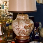 Large Satsuma ginger jar lamp