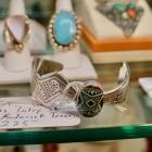 Sterling bracelet w/ inlay stones by Roderick Tenorio