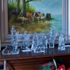 Crystal Cathedral California - 8 piece acrylic nativity scene