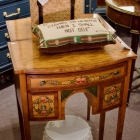 Wellington Hall Vernis Martin style decorated wood side table