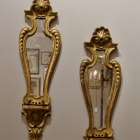 Pair of vintage gilt wood Florentine wall mirrors