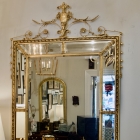 Neoclassical Adam style giltwood framed wall mirror