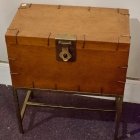 Georgian style document box on brass stand