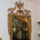 French Louis XVI style giltwood mirror