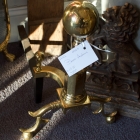 Brass andirons