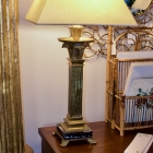 Pair of column lamps