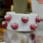 Acrylic cuff w/ hearts