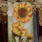 Eddie Powell “Flower Series” acrylic on board