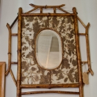 Late 19th C. Faux bamboo mirror