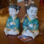 Pair of Chinese children figures