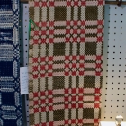 Salmon & Green coverlet runner