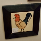 Elspeth Gardener ceramic tile - framed