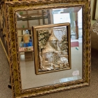 Sterling plaque on mirror