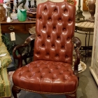Hancock & Moore gooseneck arm chair