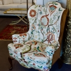Pair of wing back chairs