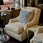 Pair of white century chairs