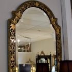 Stunning wide bevel mirror by Baker