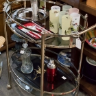 Restoration Hardware bar cart