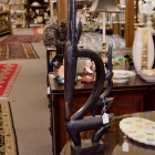 Carved wood antelope