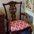Maitland Smith Chippendale mahogany chair