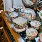 Vintage millefleur gold tea set