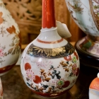 Antique Japanese bottleneck vase