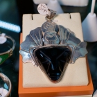 Sterling & onyx necklace pendant