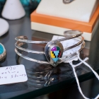 Bracelet - Sterling Zuni - signed Sensa Eustace