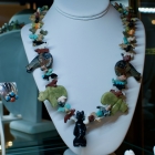 Zuni stone animals necklace