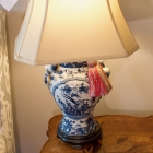 Blue & white lamp