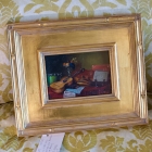Still life oil painting on board