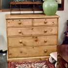 Antique 2 over 3 chest