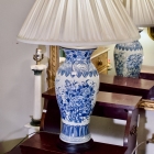 Blue & white lamp