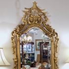Rococo style giltwood mirror
