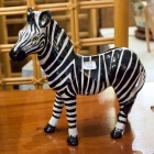 Vintage Italian ceramic zebra figurine