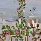 Chandelier - pink flowers