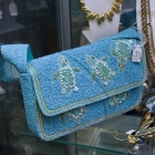 Beaded turtles handbag