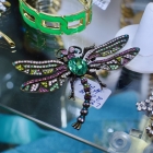Heidi Daus trembling dragonfly brooch