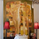 Original oil on canvas by Zheng Li - “Relations”