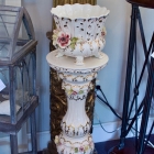 Made in Italy Capodimonte Jardiniere & pedestal