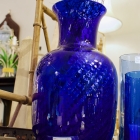 15” Cobalt blue vase