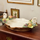 Fruit & swans dish