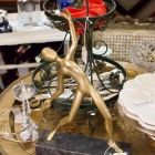 Vintage mid century brass sculpture
