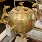 Large vintage heavy brass Chinese censer
