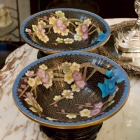 Exquisite matching pair of cloisonné bowls