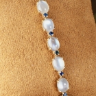 Sapphire & moonstone bracelet